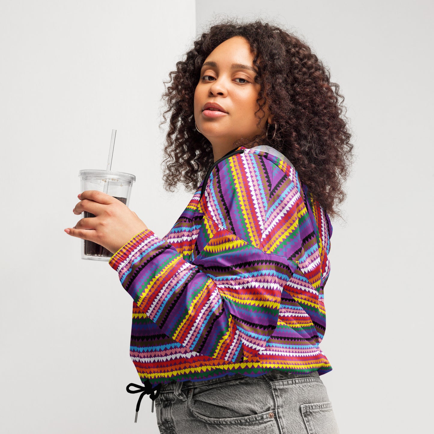 lgbtq womens cropped top windbreaker, lgbtq Women’s cropped windbreaker, gay pride womens cropped windbreaker, queer pride cropped jacket, queer womens cropped windbreaker