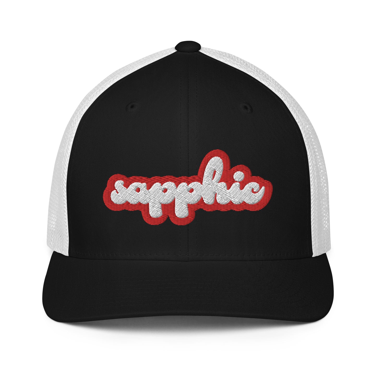 sapphic hat, sapphic trucker hat, lesbian sapphic hat