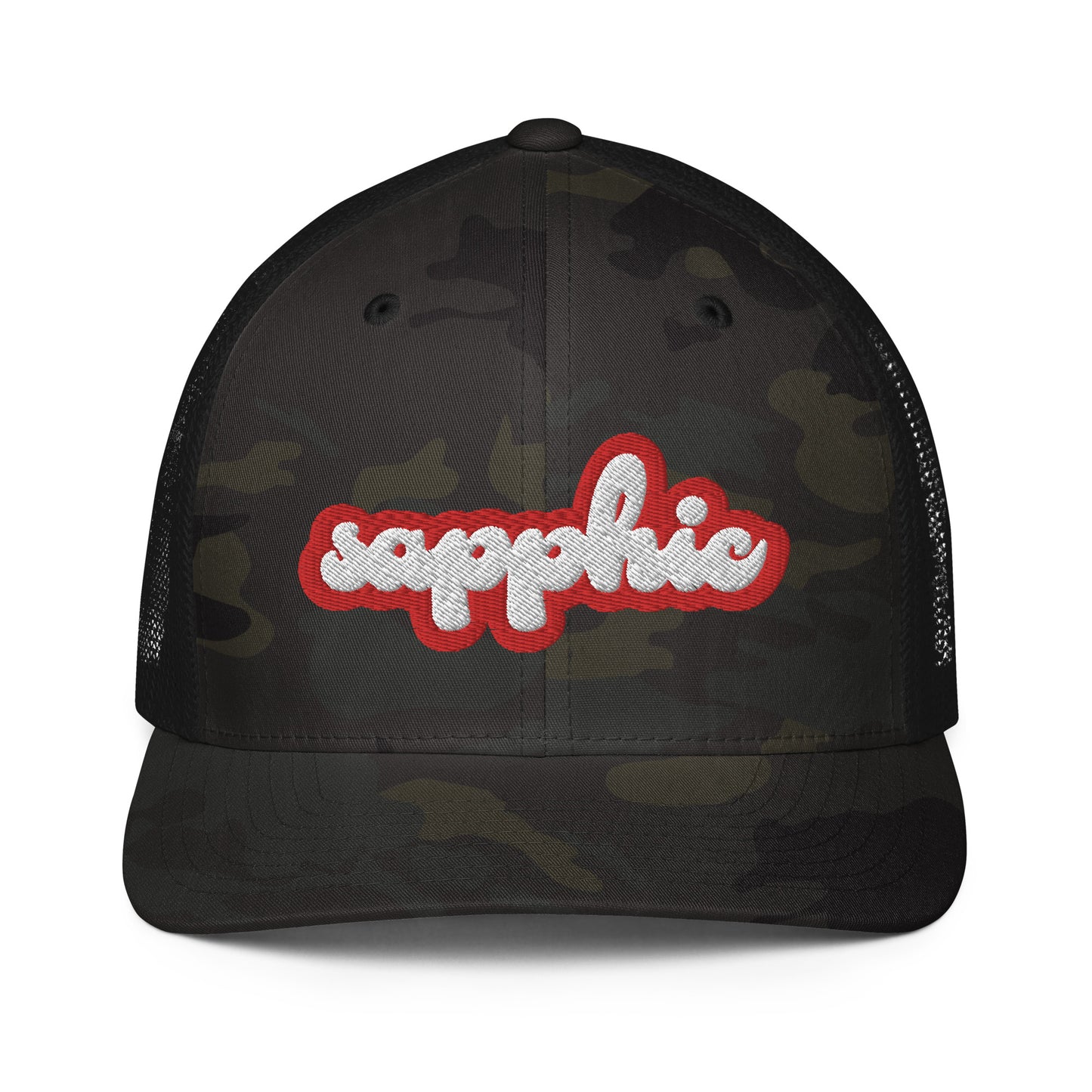 sapphic hat, sapphic trucker hat, lesbian sapphic hat