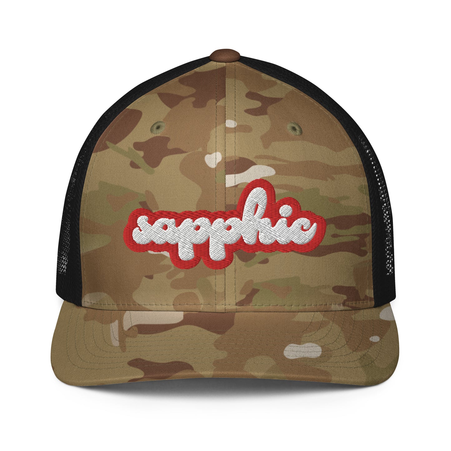 sapphic hat, sapphic trucker hat, lesbian sapphic hat