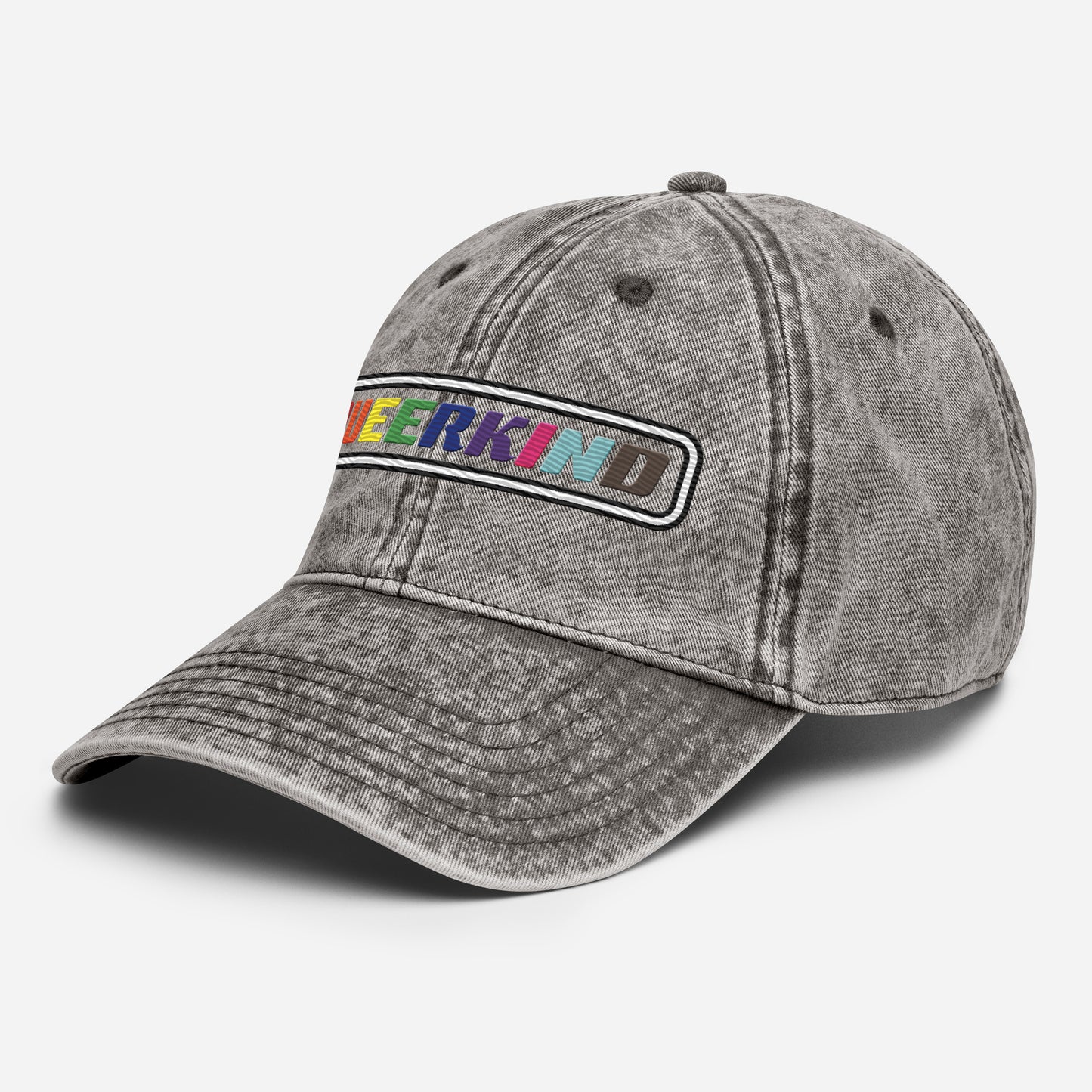 queer dad hat for women and men, gay pride hats cotton twill dad hat, lesbian pride hats, gay pride hats, gay twill hat with queer logo
