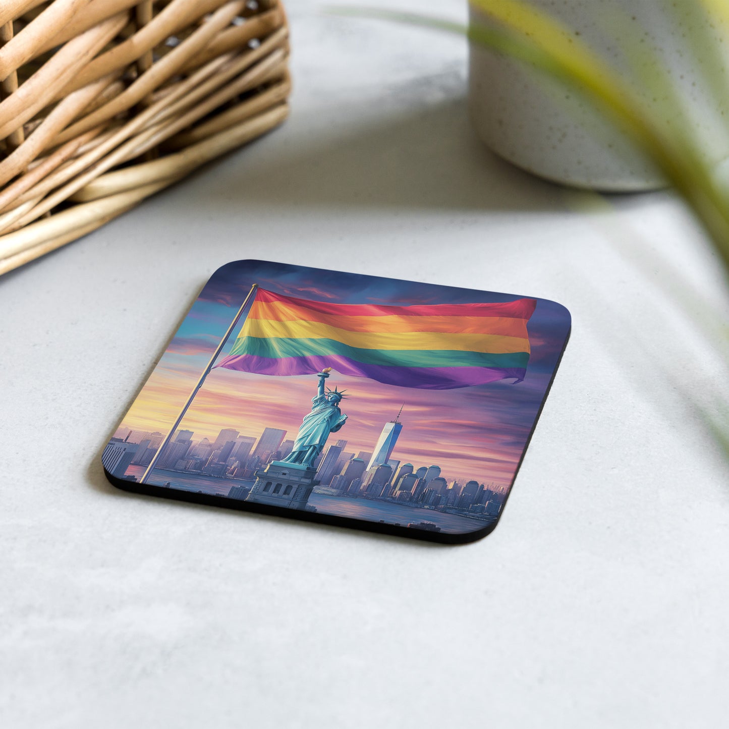 nyc gay pride coaster, gay pride coasters, new york city gay pride 