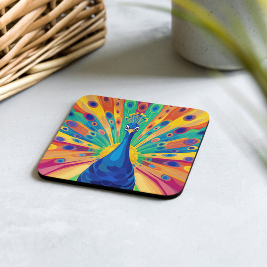 peacock gay pride coaster