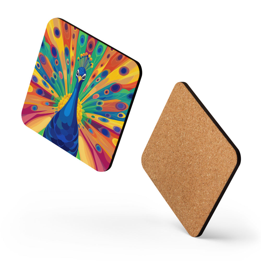 peacock gay pride coaster