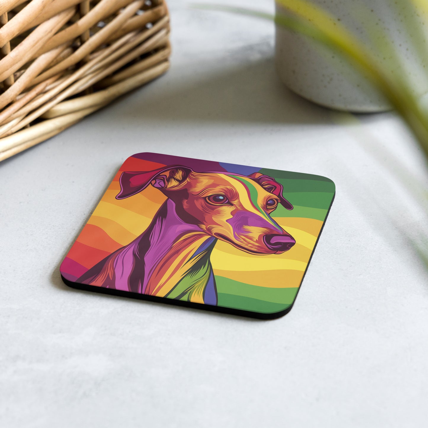 whippet gay pride coaster, whippet coaster