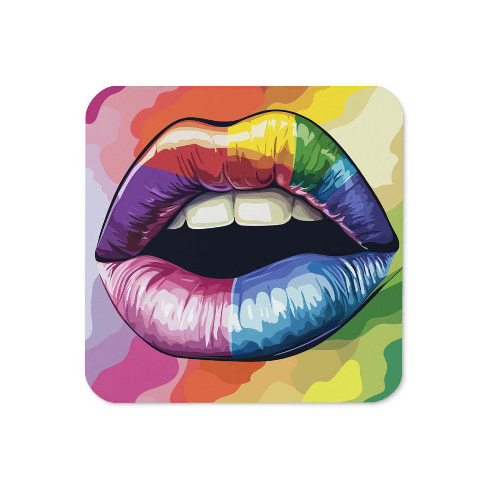 Gay Pride Coaster LGBTQIA+ | One Cork-back Coaster