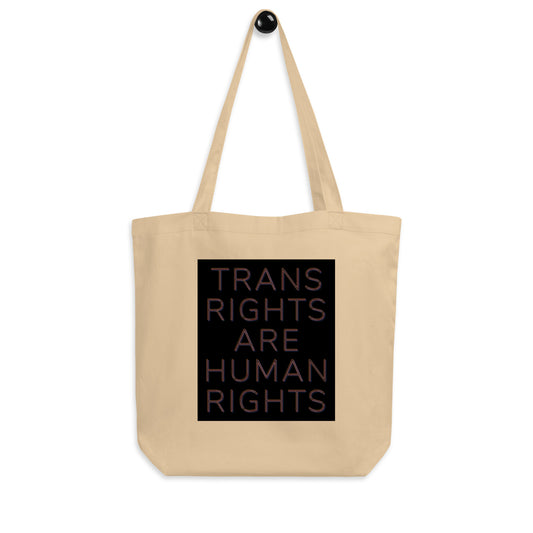 Trans Rights are Human Rights - Tote Shopping Bag -  LGBTQ+ Queer - Eco Tote Bag