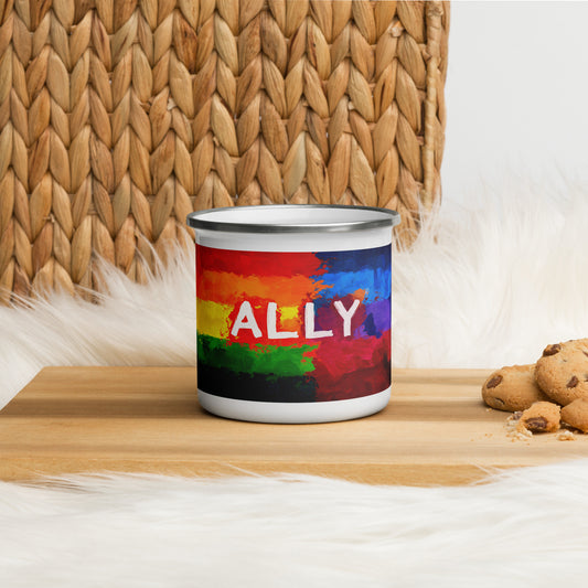 ALLY Gay Pride LGBTQIA+ | Enamel Camping Mug