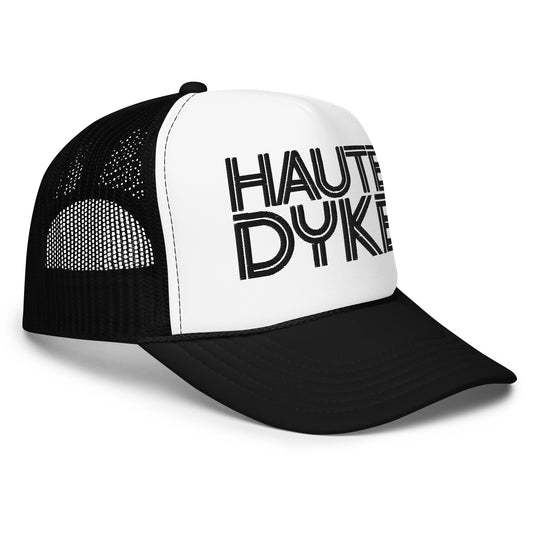 haute dyke trucker hat for lesbians, fashion trucker hats for lesbians