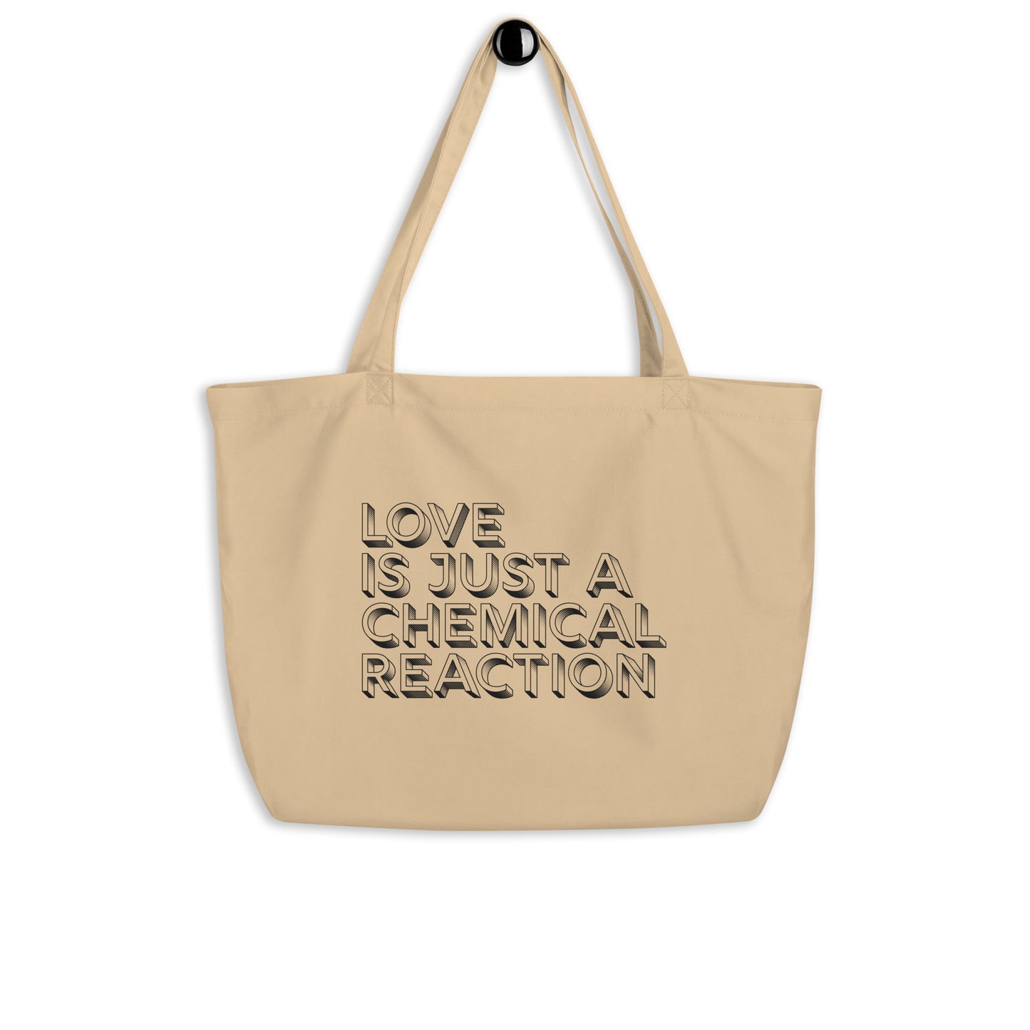 love is just a chemical reaction queer eco shopping tote bag
