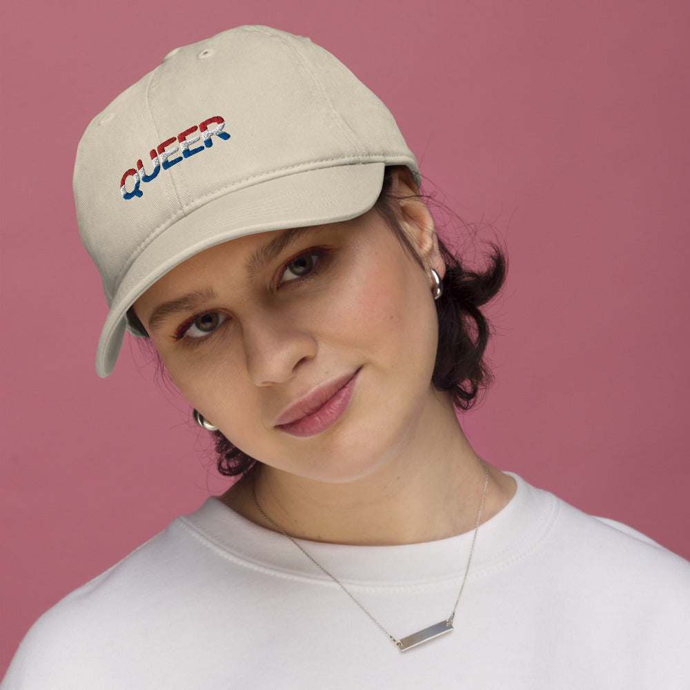 Queer Political Hat 2024 USA Organic Dad Hat