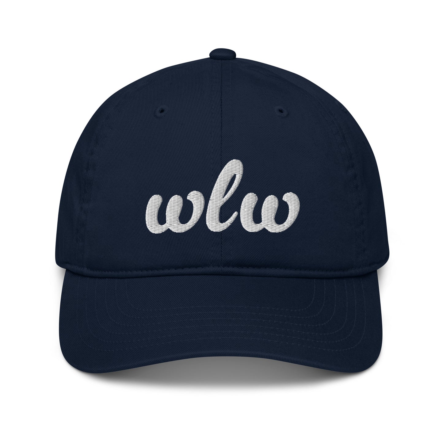 wlw hat, wlw baseball hat, hat with wlw, navy gay hat