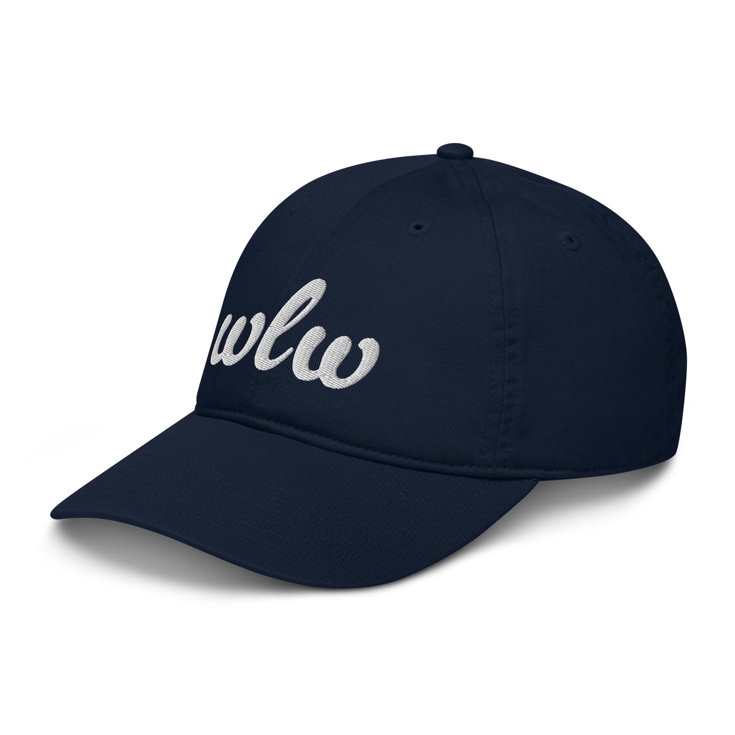 wlw hat, wlw baseball hat, hat with wlw, navy gay hat