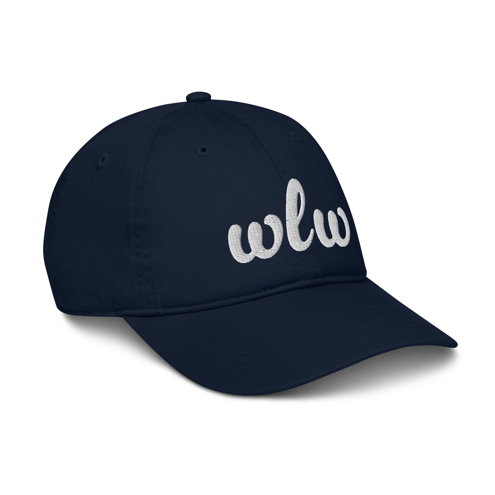 wlw hat, wlw baseball hat, hat with wlw, navy gay hat