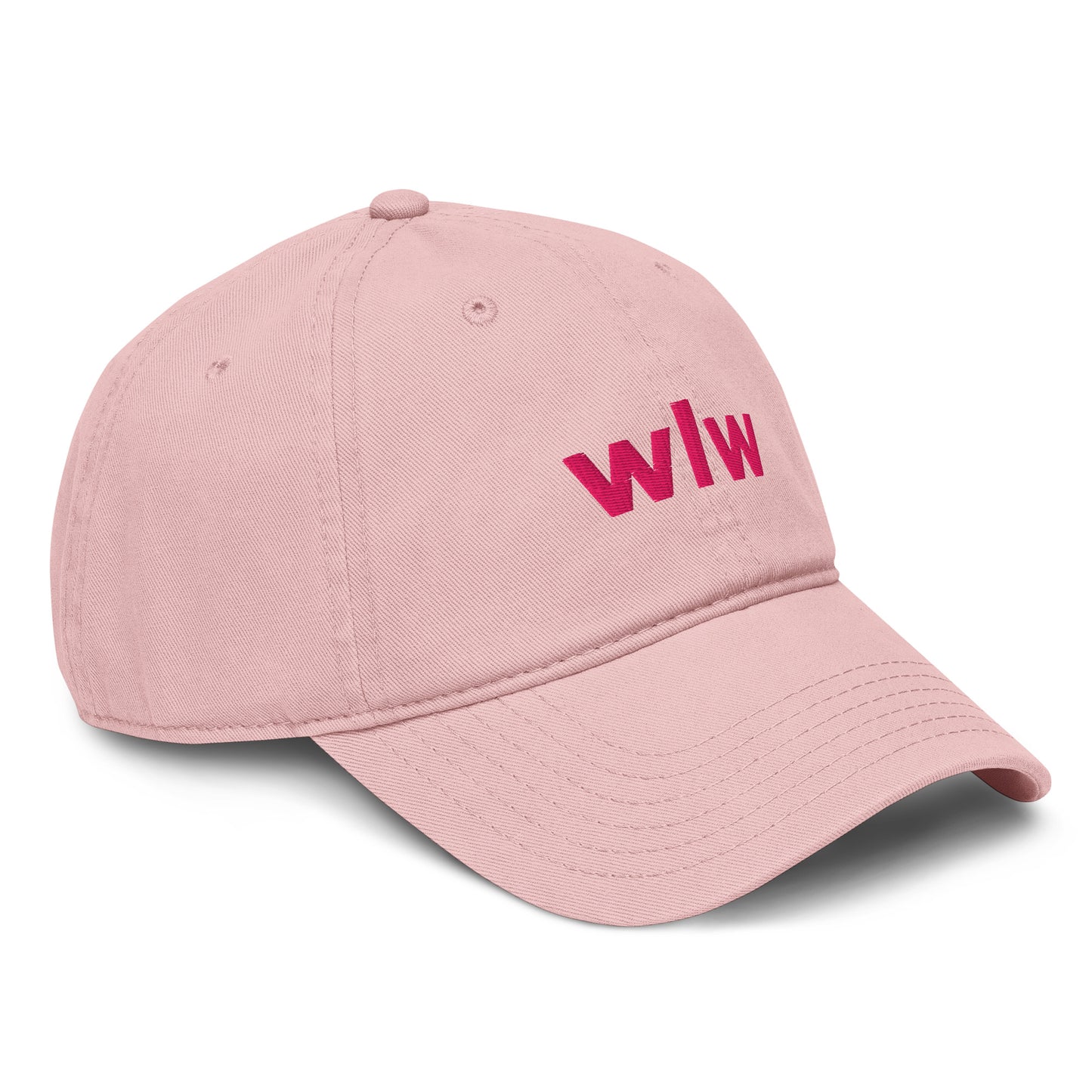 wlw hat for lesbians, wlw hat for women, womens wlw hat, wuhluhwuh hat, queer hats for women, lgbtq hats for women, pink gay hats