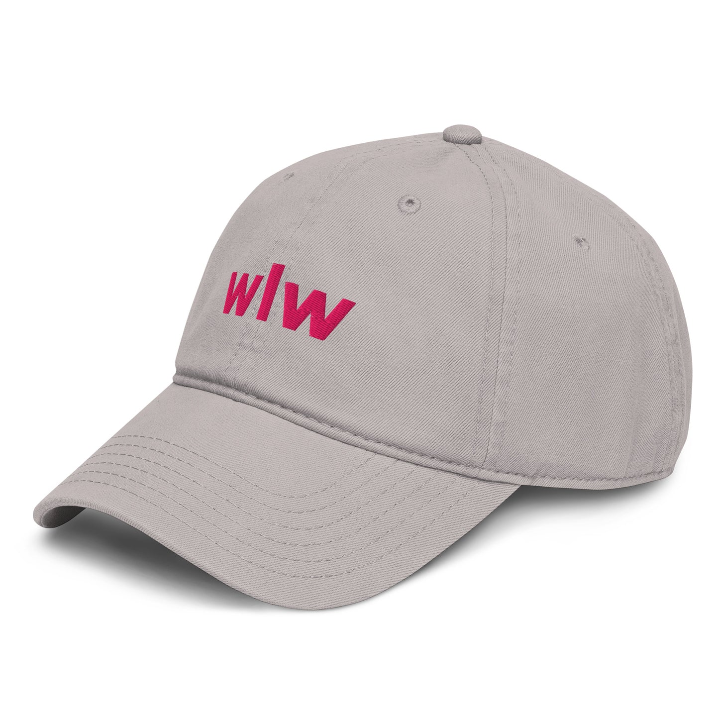 wlw hat for lesbians, wlw hat for women, womens wlw hat, wuhluhwuh hat, queer hats for women, lgbtq hats for women, pink gay hats