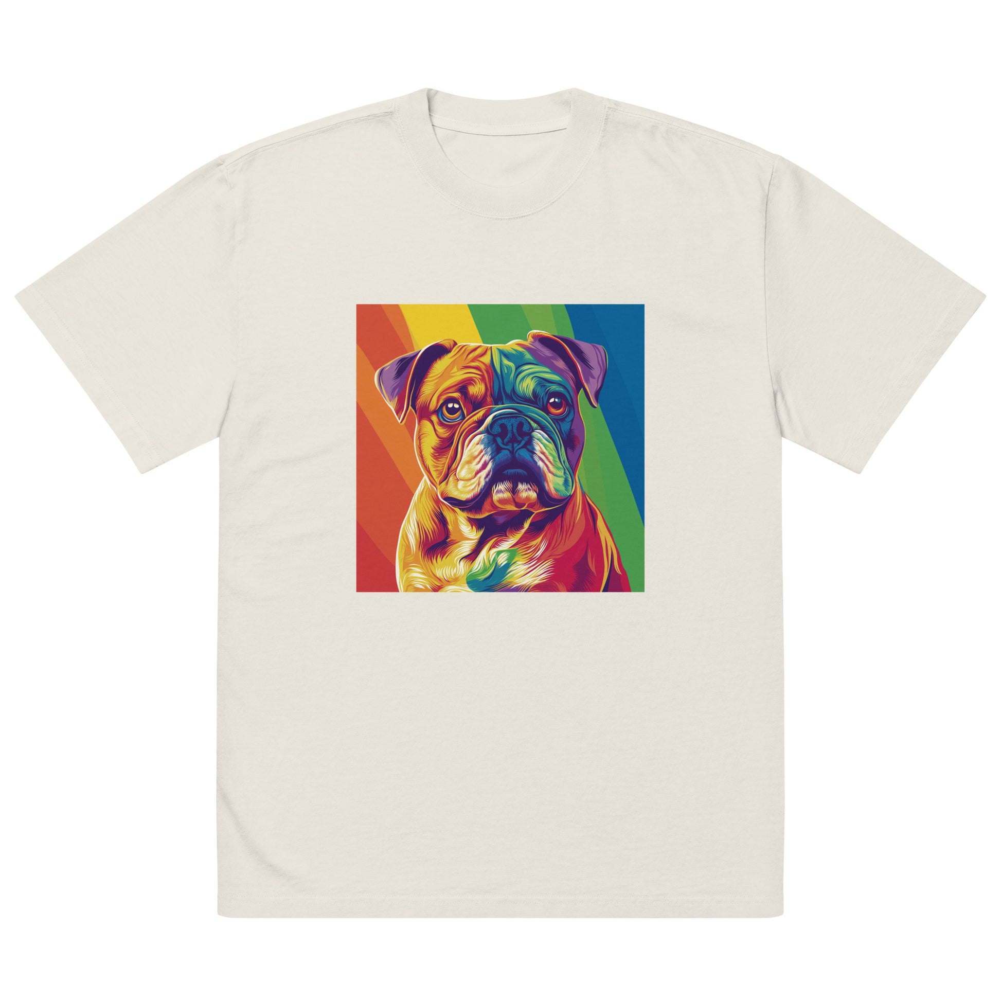 gay rainbow bulldog tshirt