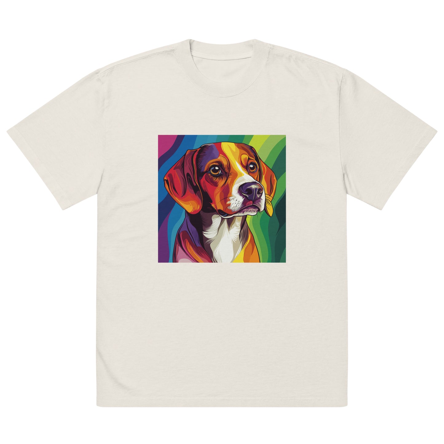 beagle rainbow print pride tshirt for gays who love beagles