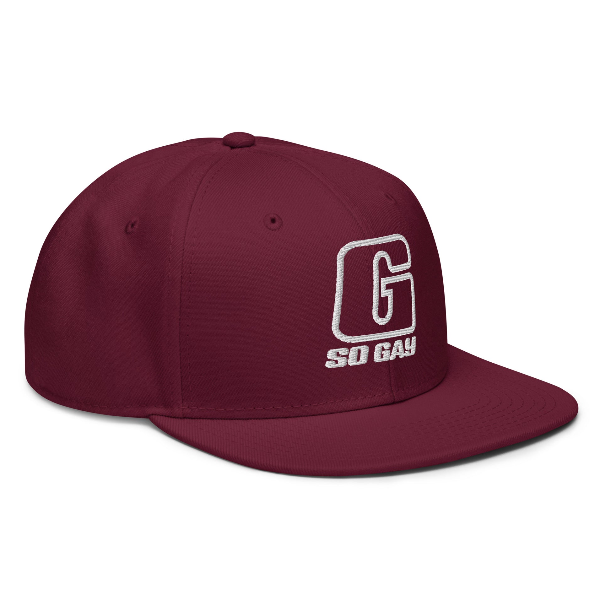 so gay gay hat for men and women, SO GAY hat for lesbians, g so gay, say gay trucker hat, gay pride hats, queer hats, queer trucker hat no rainbow, gay hats without rainbows