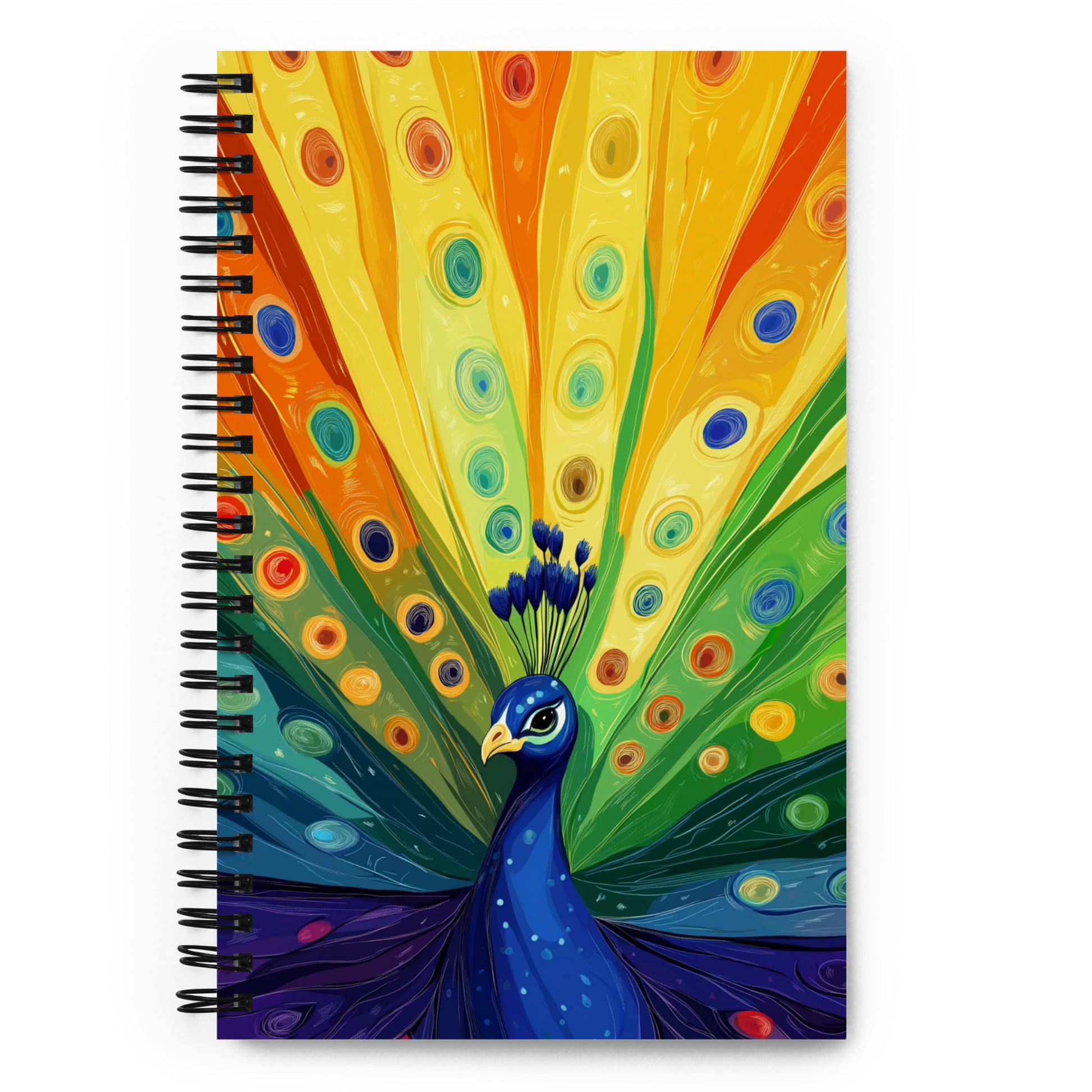 gay peacock notebook for artists and writers, gifts for gay artists and writers