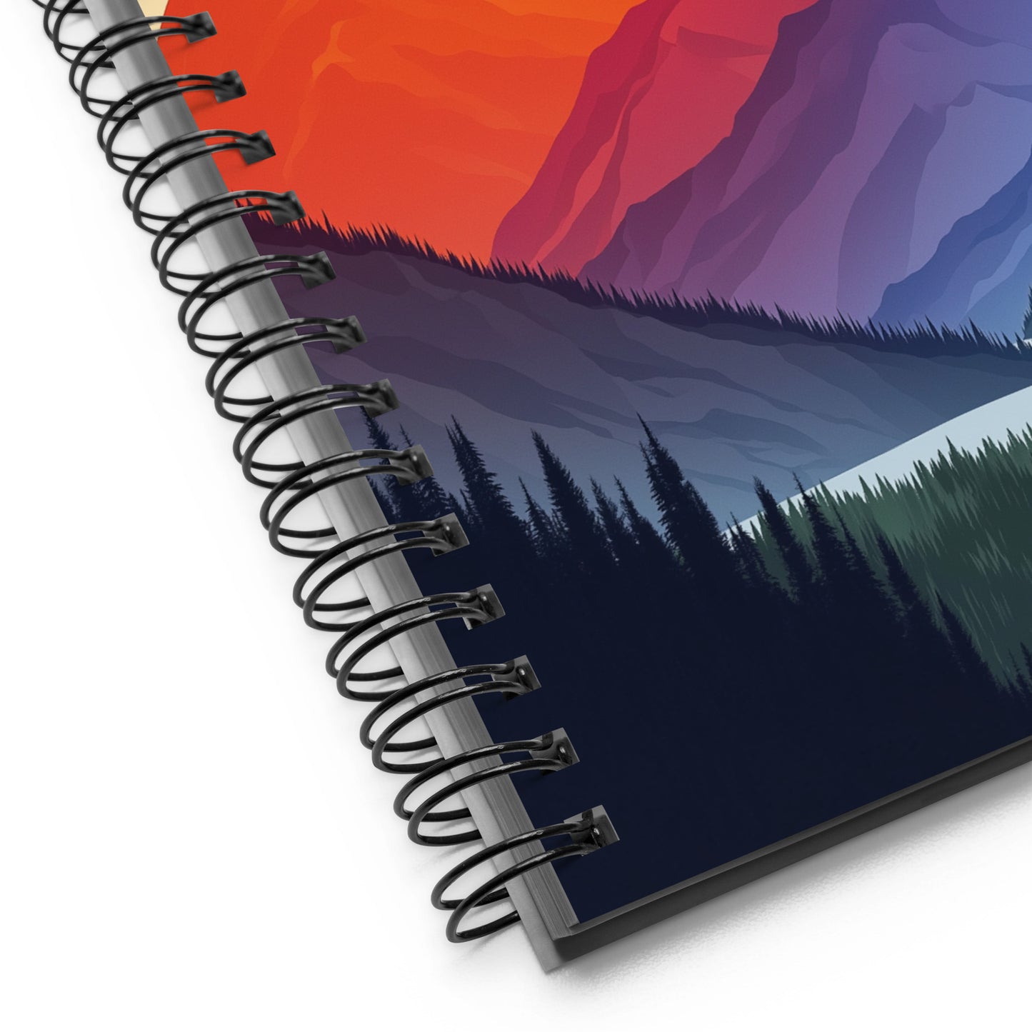 rainbow mountains notepad for writers, gifts for gay writers and artists, mountain scene notepad for colorado lesbians