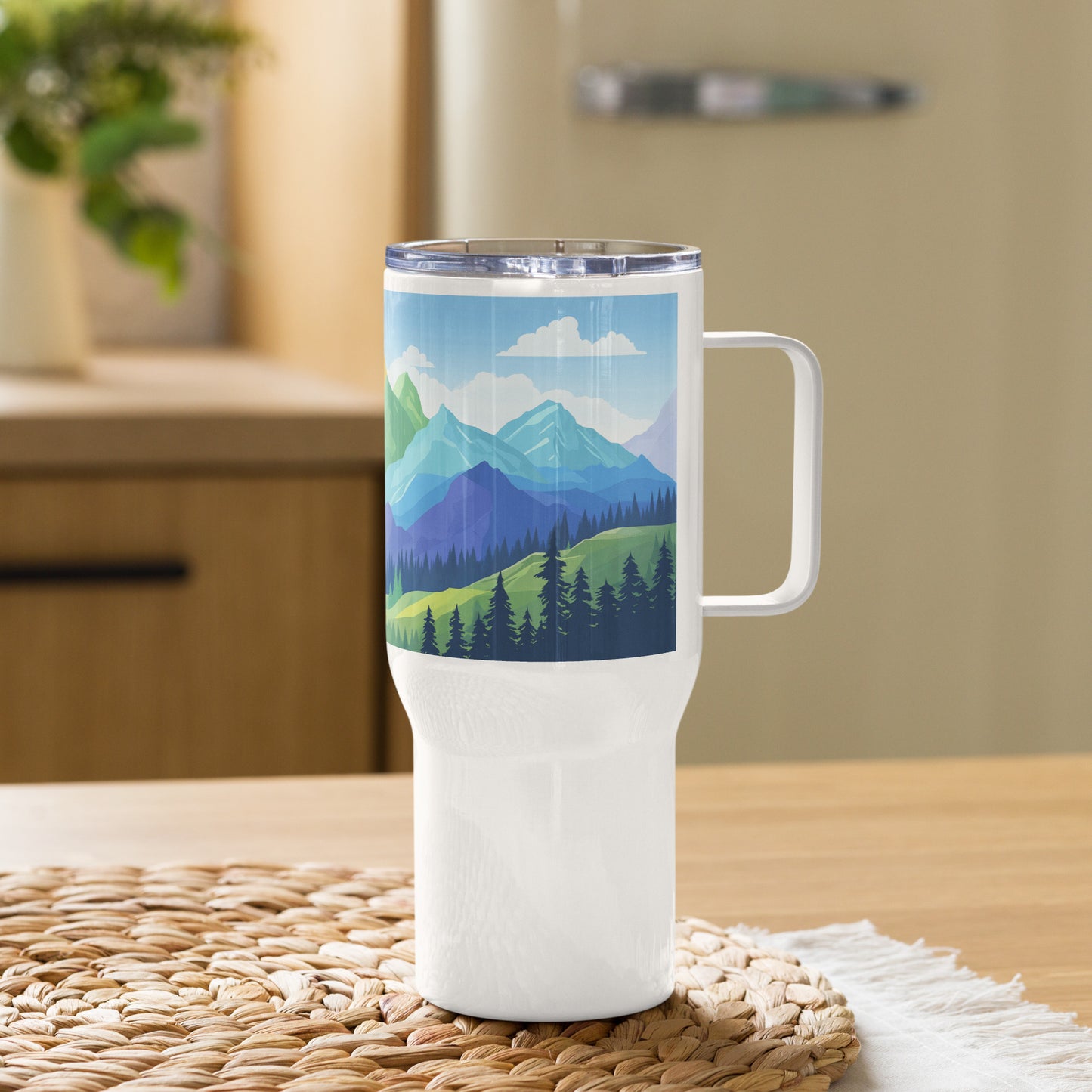 Gay Pride in the Mountains LGBTQIA+ | Travel Mug with a Handle