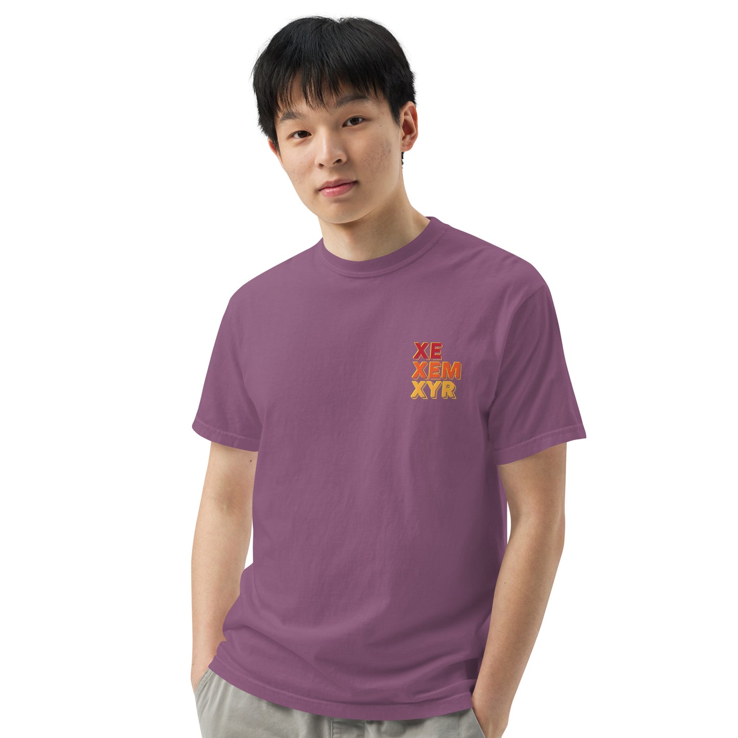 Xe Xem Xyr Neo Pronouns | Unisex Garment-dyed Heavyweight T-shirt