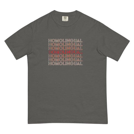 homolingual, homolingual tshirt, homolingual tshirt for gay lesbian and bisexals, what is homolingual