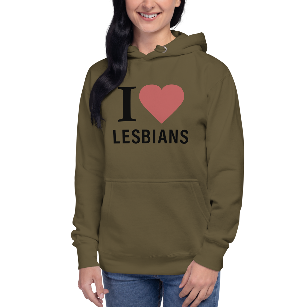 i love lesbians hoodie