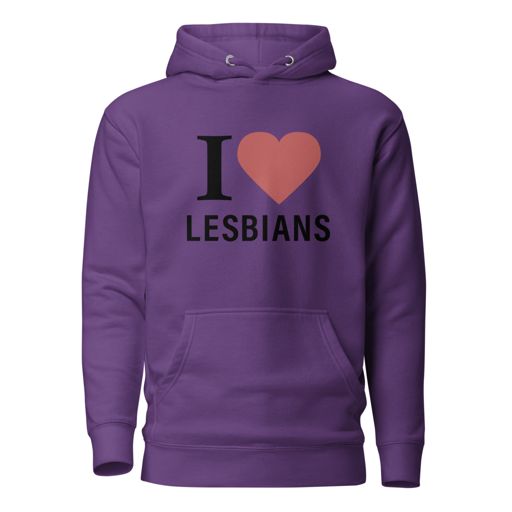 i love lesbians hoodie