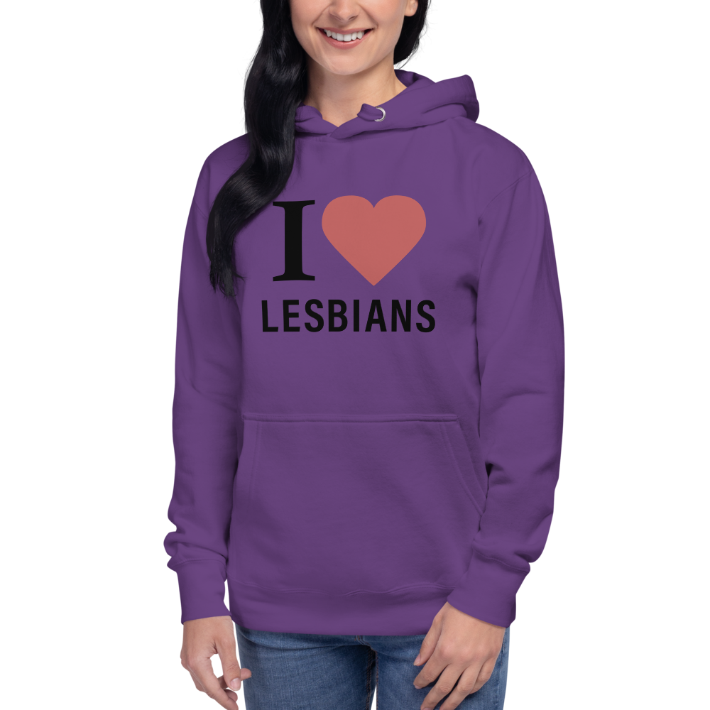 i love lesbians hoodie