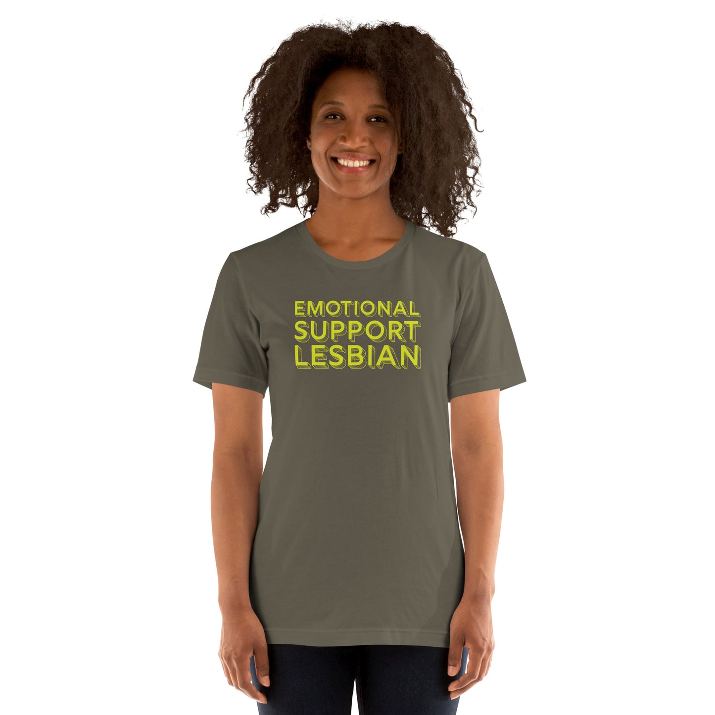 emotional support lesbian tshirt