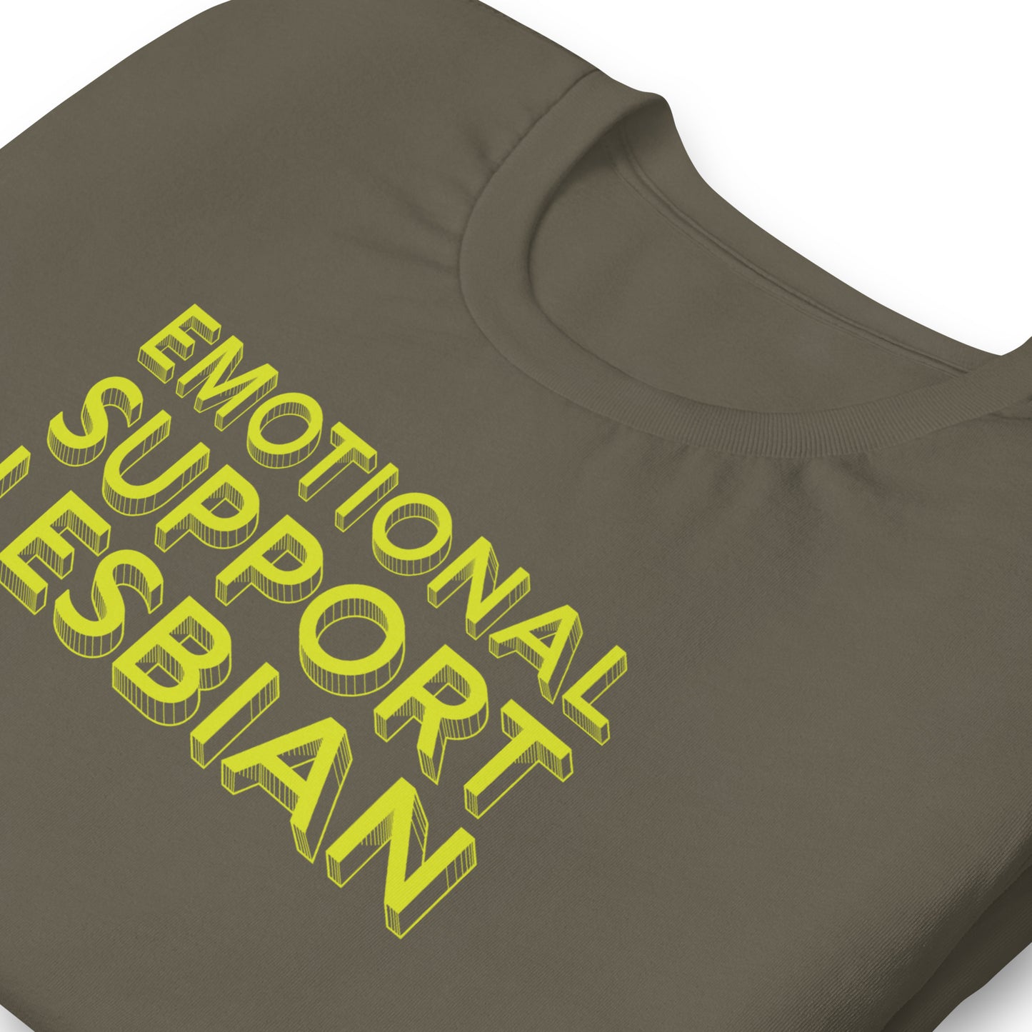 emotional support lesbian tshirt