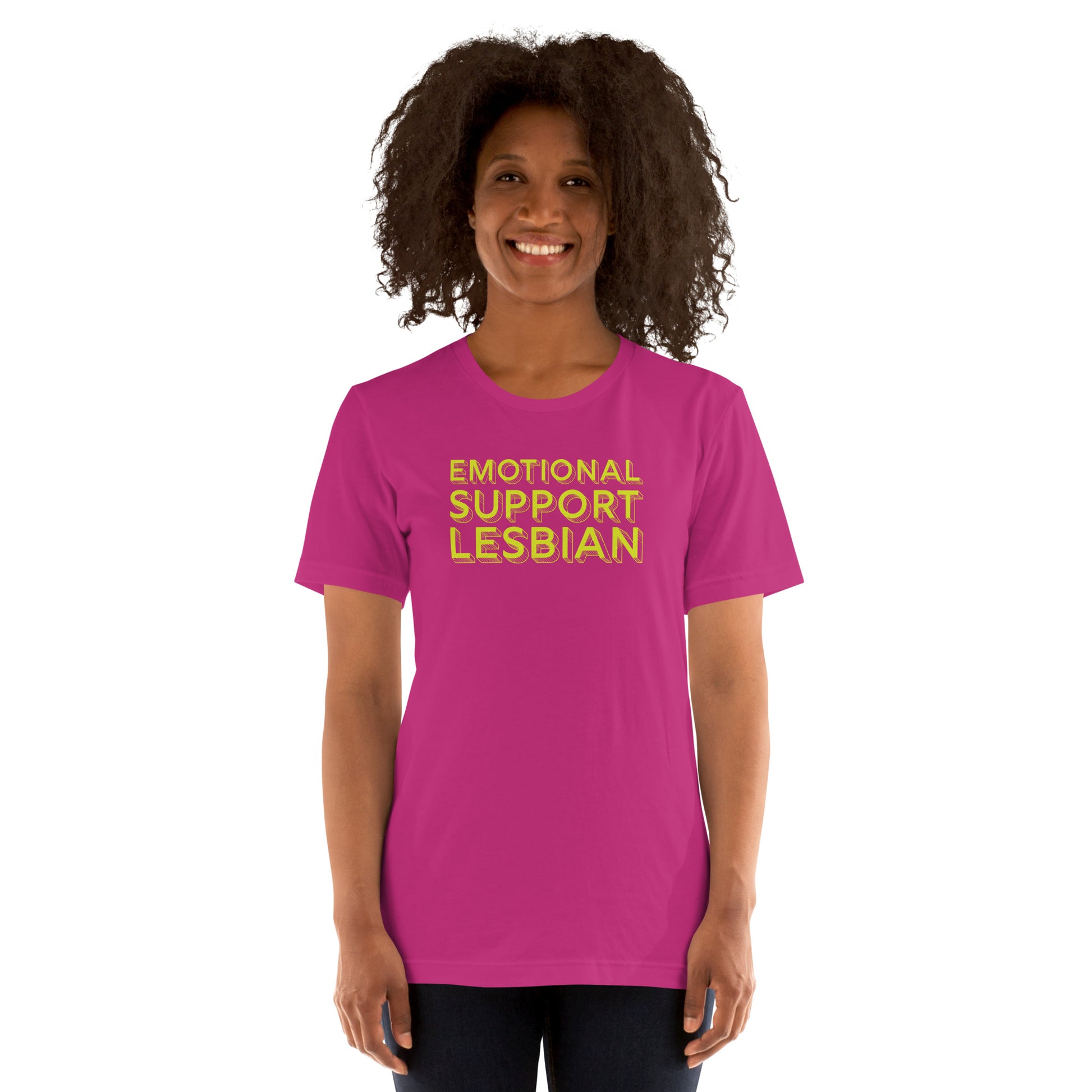 emotional support lesbian tshirt