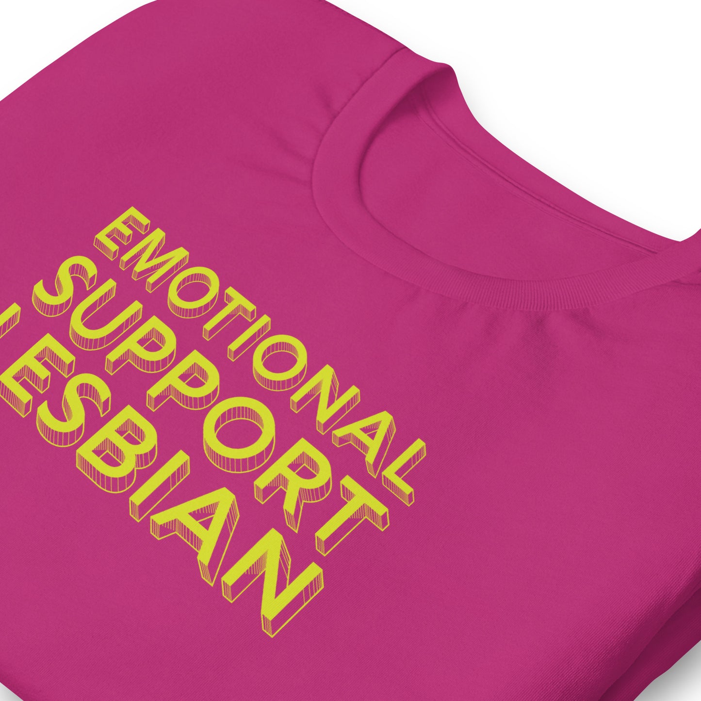 emotional support lesbian tshirt