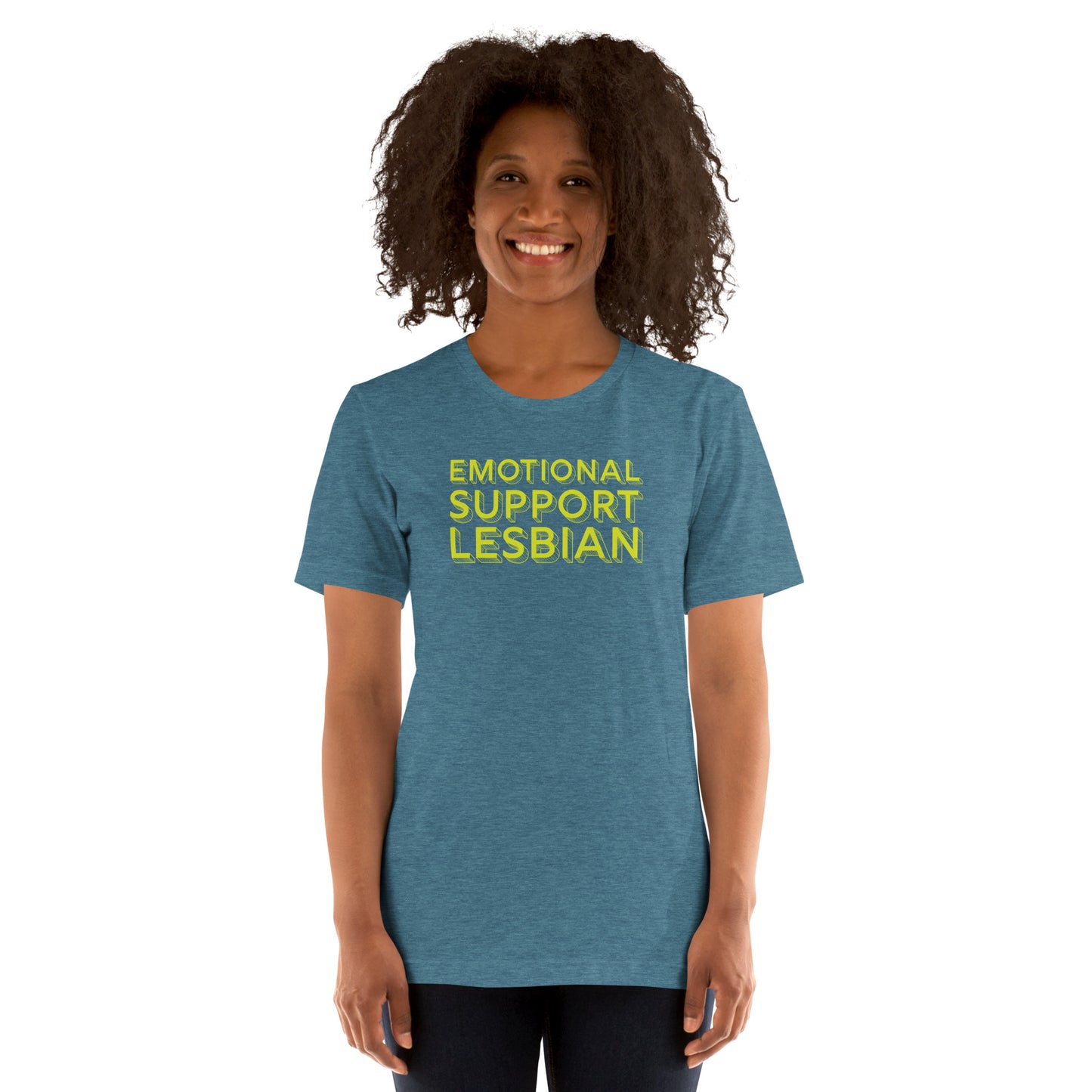 emotional support lesbian tshirt