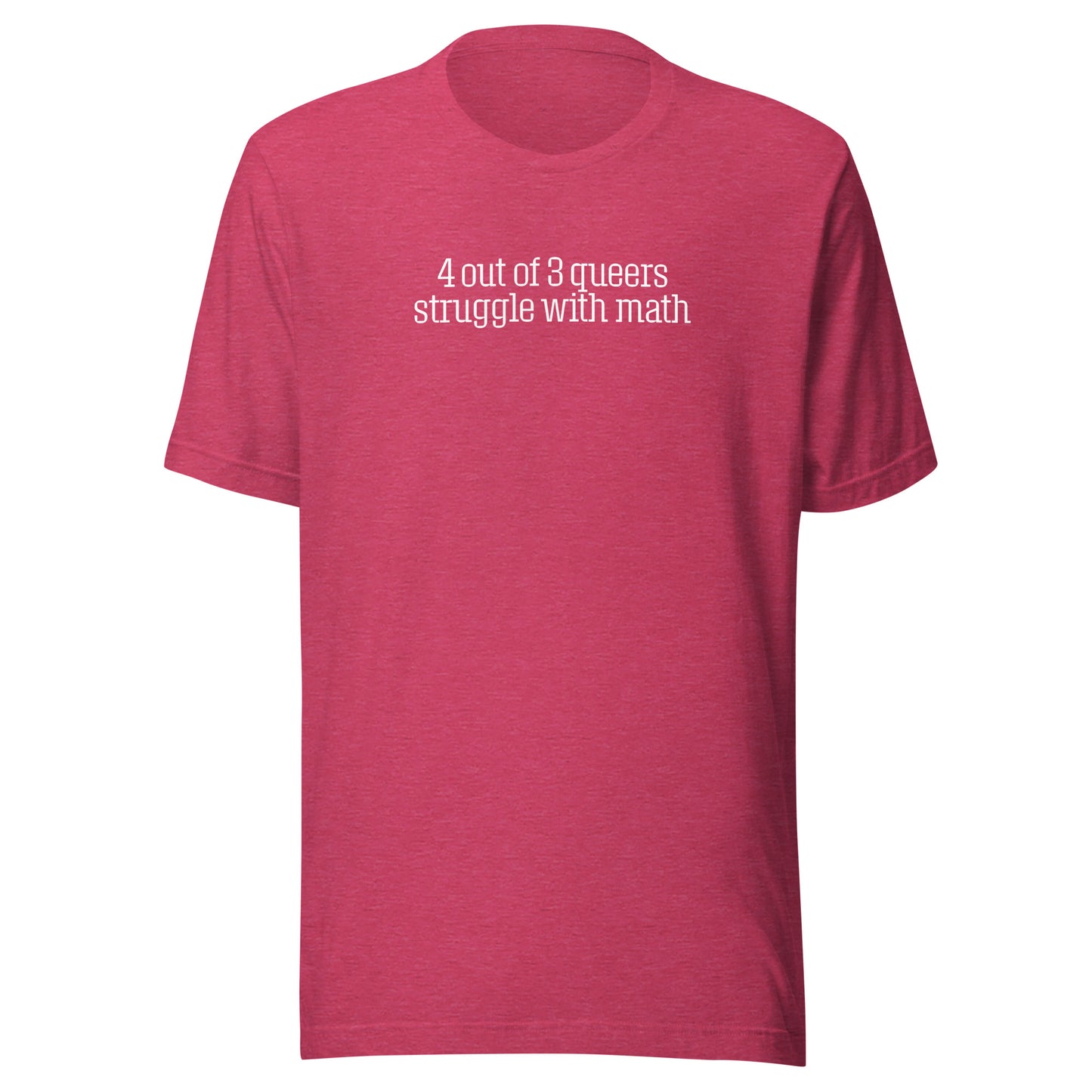 funny gay math tshirt 4 out of 3 queers struggle with math tshirt for lesbians