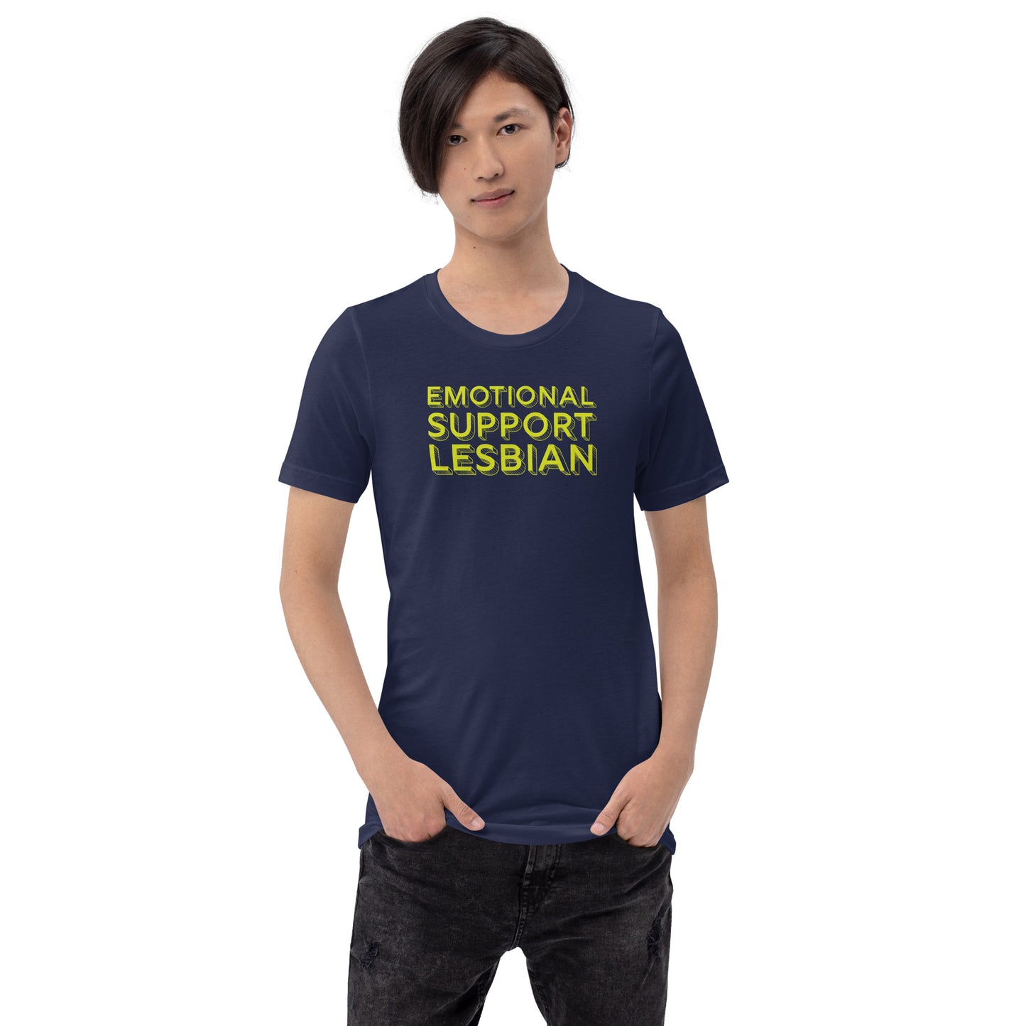 emotional support lesbian tshirt