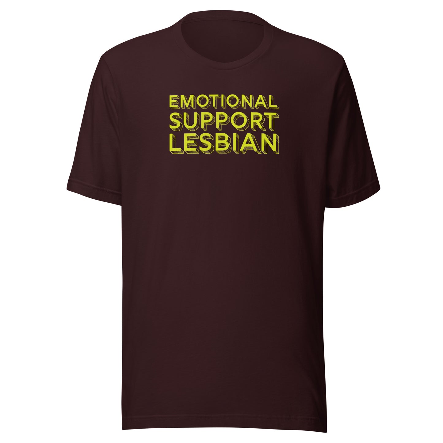 emotional support lesbian tshirt