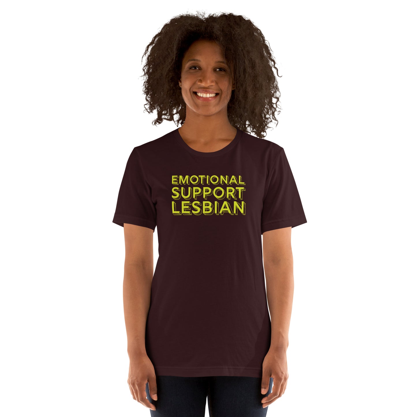 emotional support lesbian tshirt