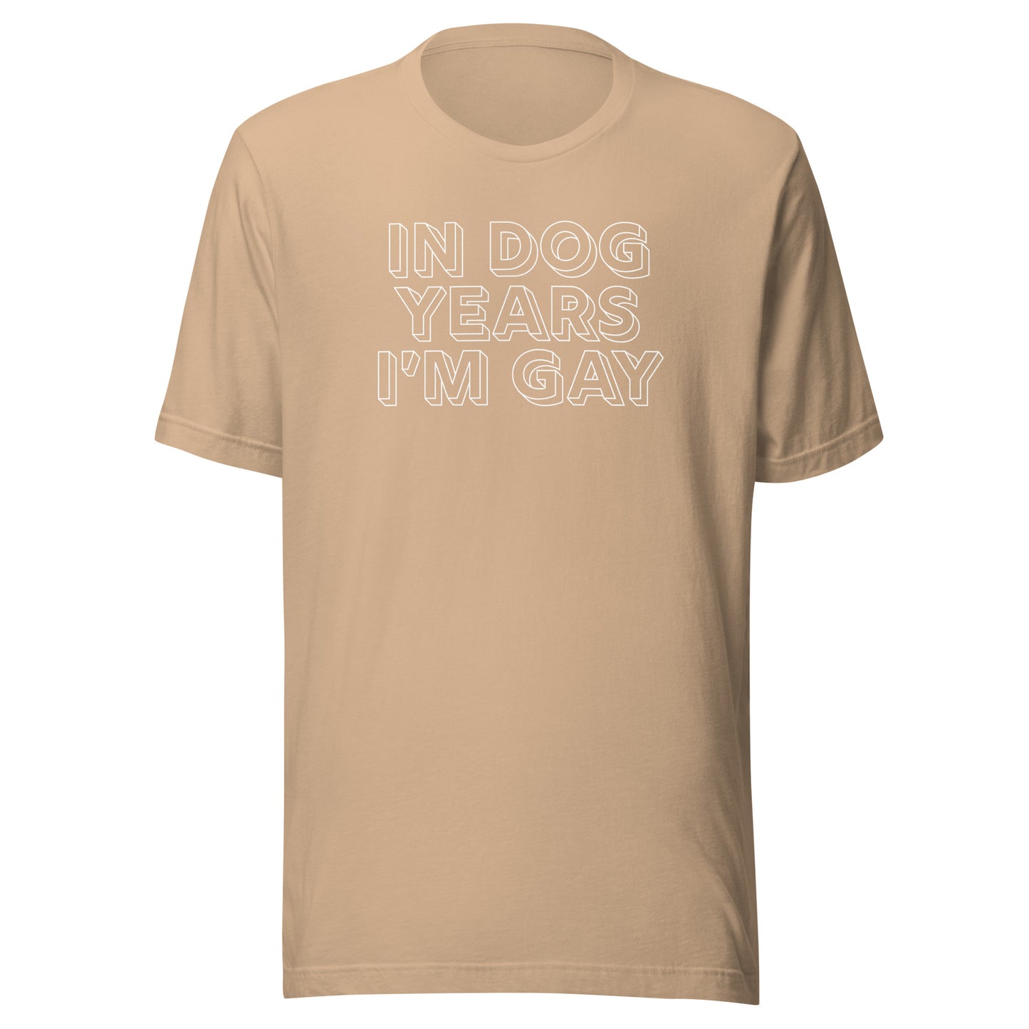 In Dog Years I'm Gay LGBTQIA+ Gay Pride Clothing & Apparel, dog tshirts for gay and queers