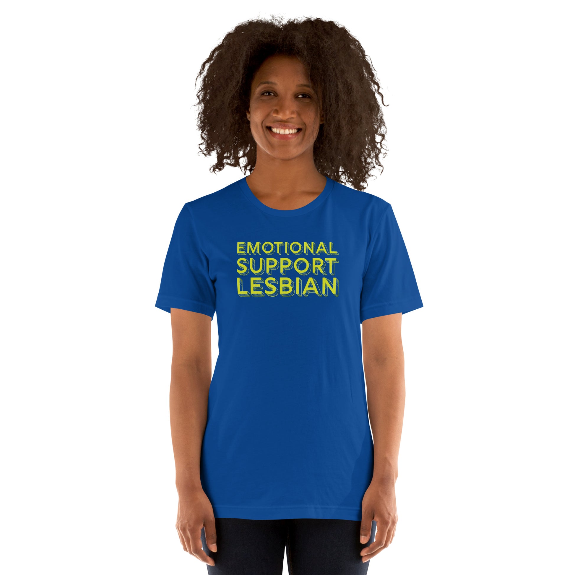 emotional support lesbian tshirt