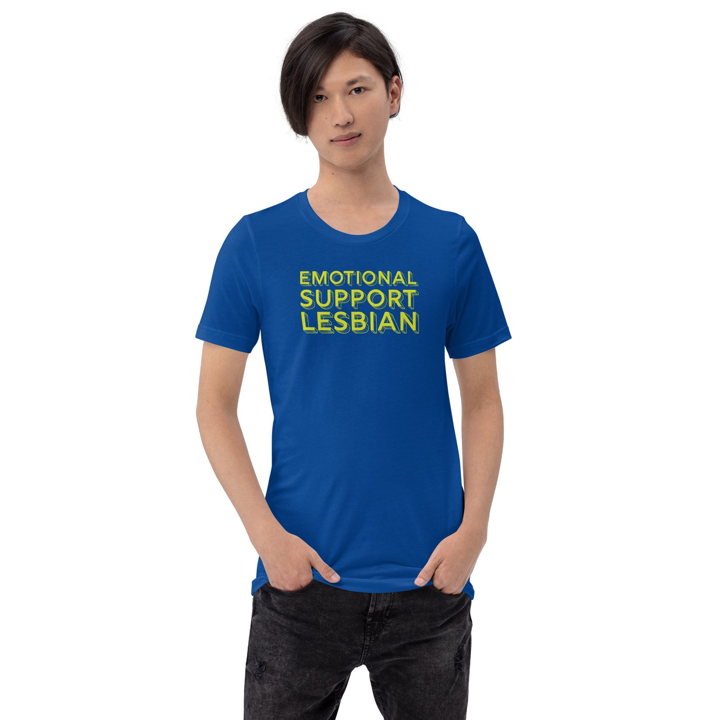 emotional support lesbian tshirt