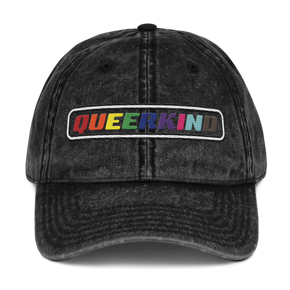 queer dad hat for women and men, gay pride hats cotton twill dad hat, lesbian pride hats, gay pride hats, gay twill hat with queer logo