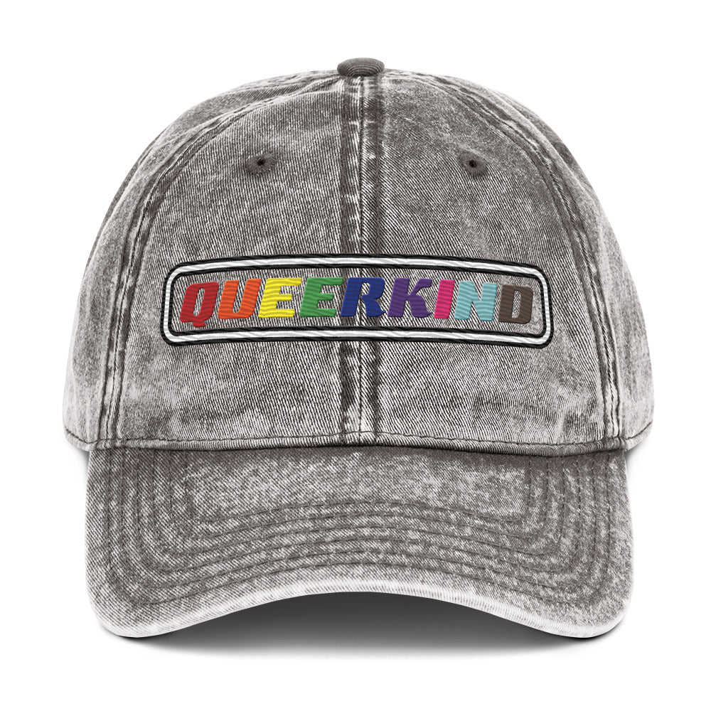 queer dad hat for women and men, gay pride hats cotton twill dad hat, lesbian pride hats, gay pride hats, gay twill hat with queer logo