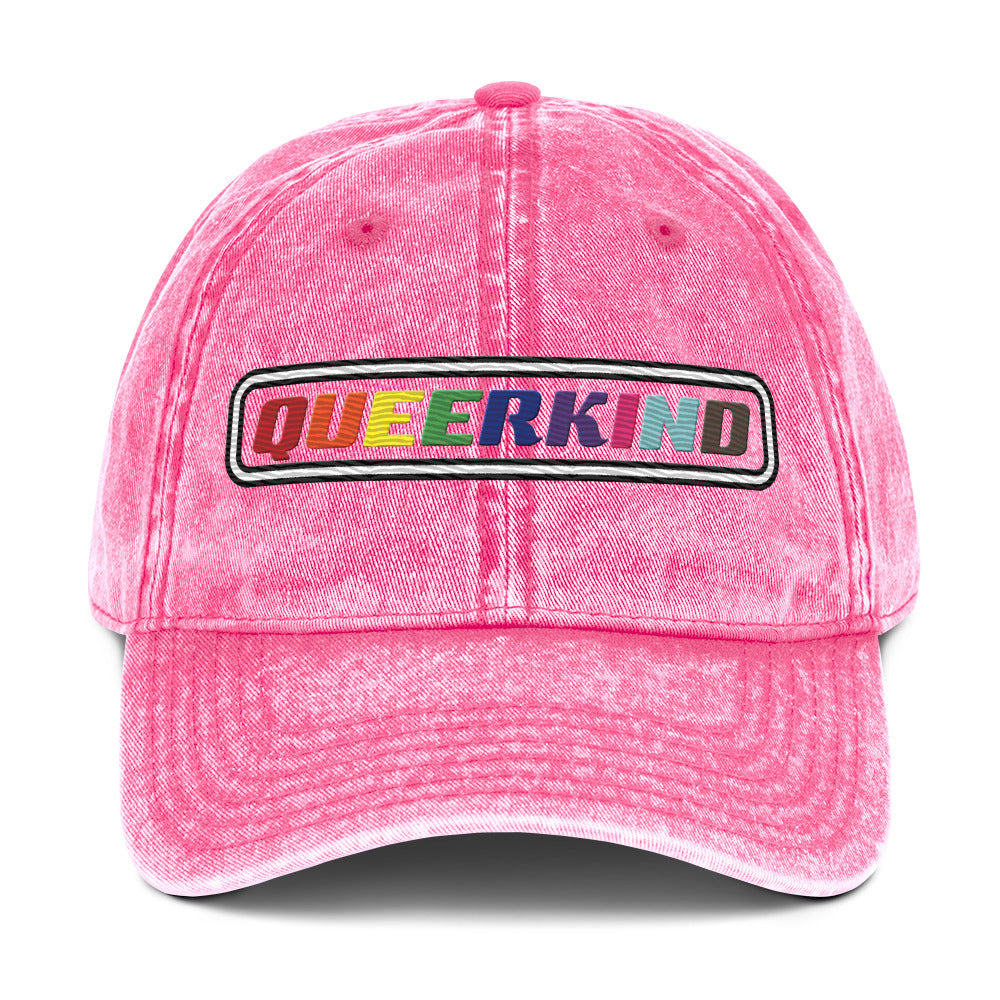 queer dad hat for women and men, gay pride hats cotton twill dad hat, lesbian pride hats, gay pride hats, gay twill hat with queer logo