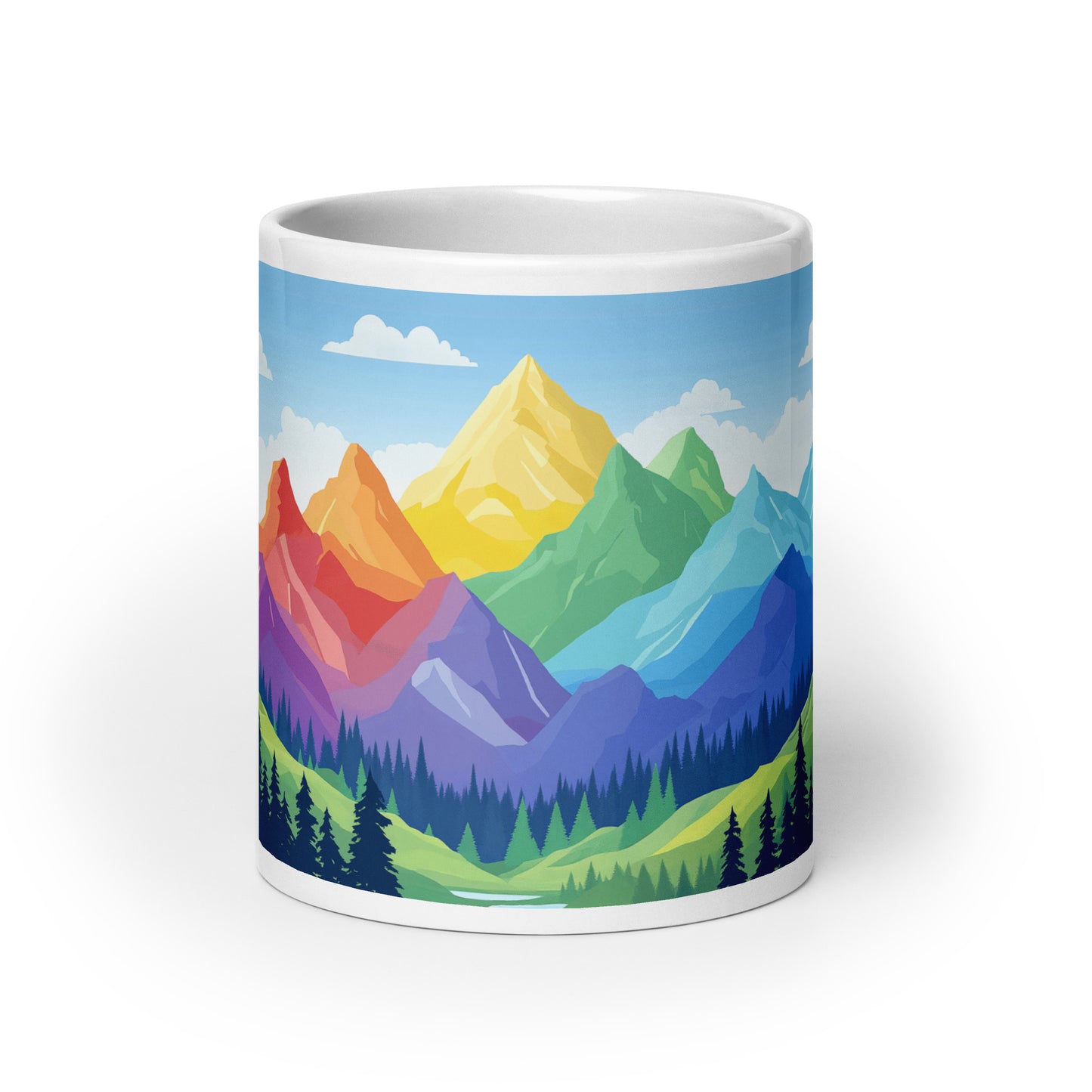 Gay Pride in the Mountains LGBTQIA+ | White Glossy Mug