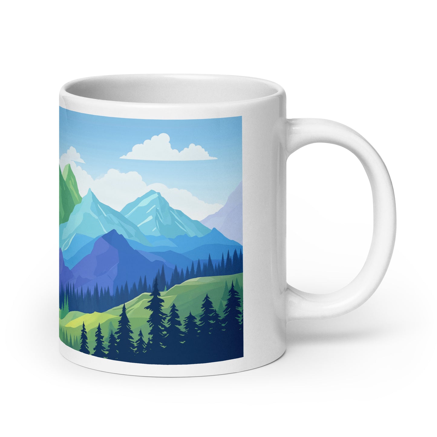 Gay Pride in the Mountains LGBTQIA+ | White Glossy Mug